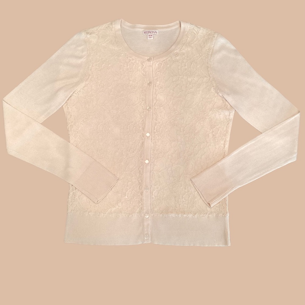 Merona Lace Front Cardigan